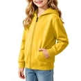 thumbnail image 7 of Ashirexll Girls Hoodies Solid Hooded Long Sleeve Sweatshirt for Big Girls Fall Casual Layer 1-11 Years, 7 of 7