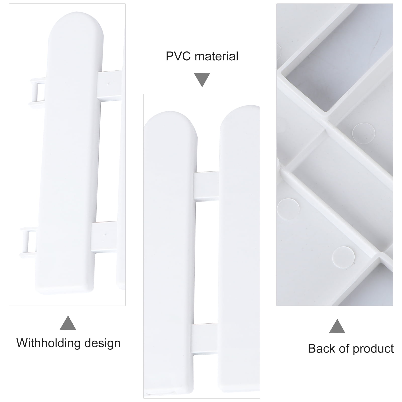 BEADCEST 5Pcs Flexible White Decorative Fence Ideal for Gardens Courtyards and Holiday Displays