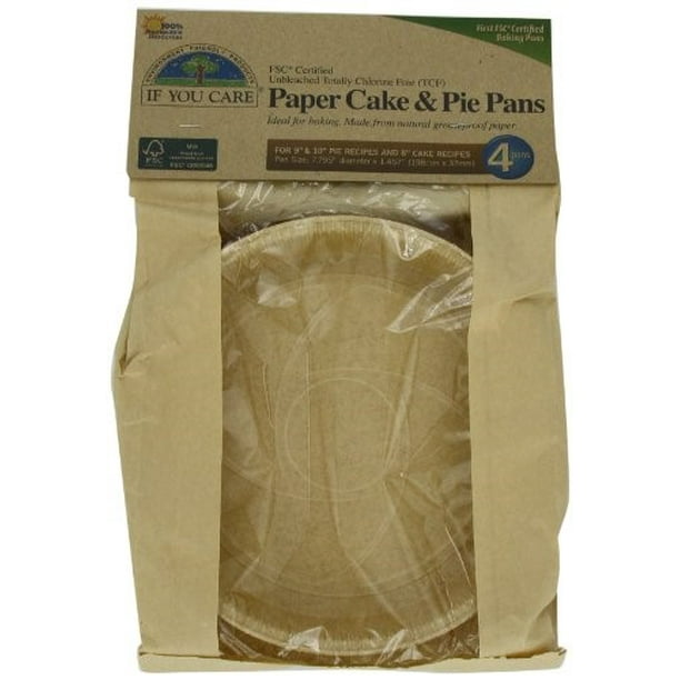 If You Care Fsc Certified Paper Cake And Pie Baking Pans 4 Count Walmart Com