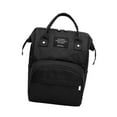 thumbnail image 4 of Mochila para pañales de bebé, mochila de viaje, bolsas de viaje para bebés para acampar, hacer senderismo Negro, 4 of 9