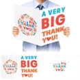 thumbnail image 1 of Tarjeta Gigante de Agradecimiento fuceury 36x56 cm Jumbo, 1 of 8