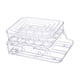 thumbnail image 5 of Organizador de almacenamiento de huevos rodantes, contenedor apilable de gran capacidad para refrigerador. Blanco, 5 of 9