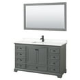 thumbnail image 5 of Wyndham Collection Wcs202060s-Qtz-Unsm58 Deborah 60" Free Standing Single Basin Vanity Set, 5 of 6