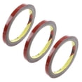 thumbnail image 1 of 3X Ruban Adhésif Permanent Double Face Super Adhésif pour Véhicule Voiture, Rouge 8MM*, 3 x Ruban Double Face, Rouge, 1 of 4