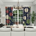 thumbnail image 5 of Lfeey Blackout Curtains for Bedroom Living Room Grommet Curtains with Liner, Floral, 42x84 in, 2 Panels, 5 of 5