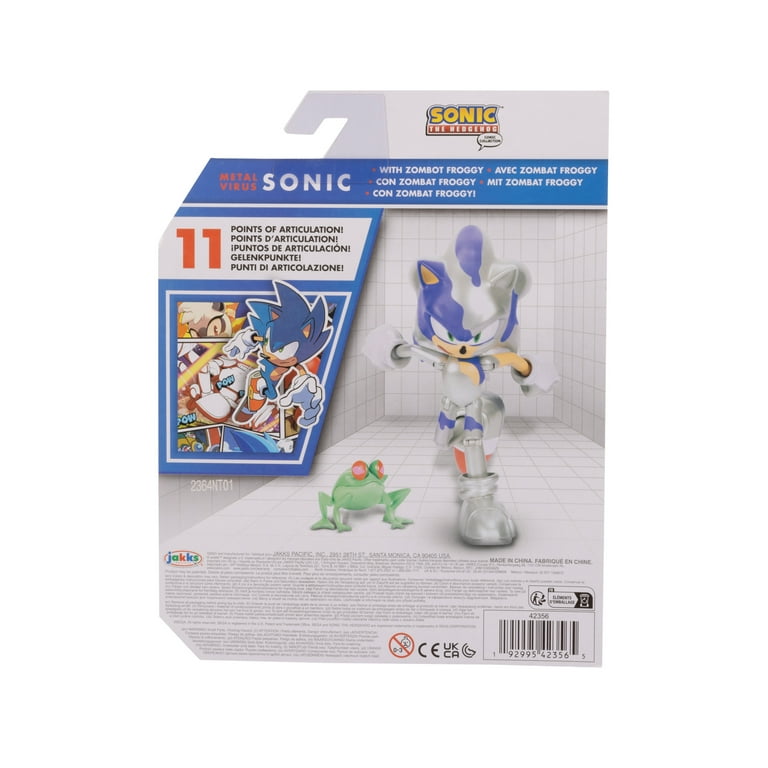 Sega 4 inch Tall Action Figure Comic Metal Virus Sonic with 11