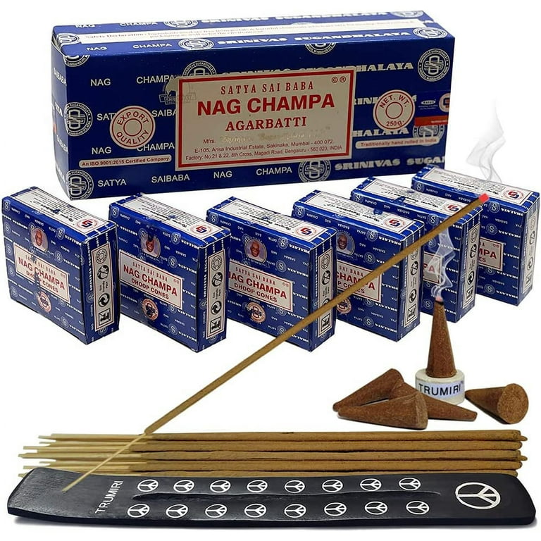 Nag Champa Incense 250 Grams w/Vrinda Holder