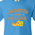thumbnail image 4 of Inktastic Life's Better Mac & Cheese Youth T-Shirt, 4 of 5