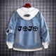 thumbnail image 3 of JoJo's Bizarre Adventure Chaquetas vaqueras Anime Fifures Hole Coat Sudaderas Para Hombres Jean Cosplay disfraces regalos de navidad, 3 of 5