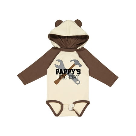 

Inktastic Pappy s Little Helper Grandchild Gift Baby Boy Long Sleeve Bodysuit