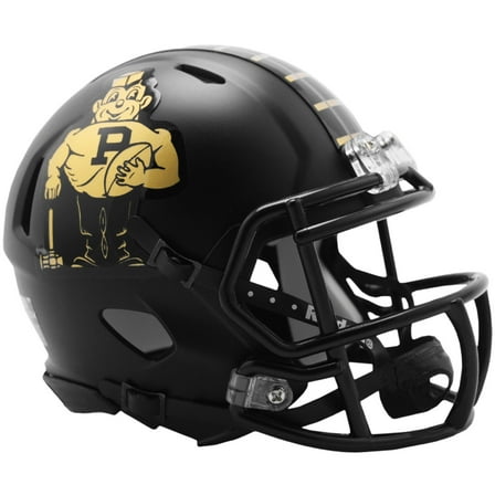 Purdue Boilermakers Black Vintage Pete Riddell NCAA Speed Mini Helmet