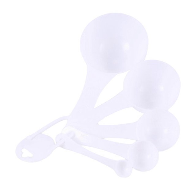 Lot 5 pcs 100ml / 50ml / 15ml / 5ml / 1ml Dispensers Plastic Measuring Spoons.