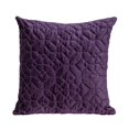 thumbnail image 1 of HomeRoots 402820 Purple Quilted Velvet Geo Decorative Throw Pillow, 1 of 1