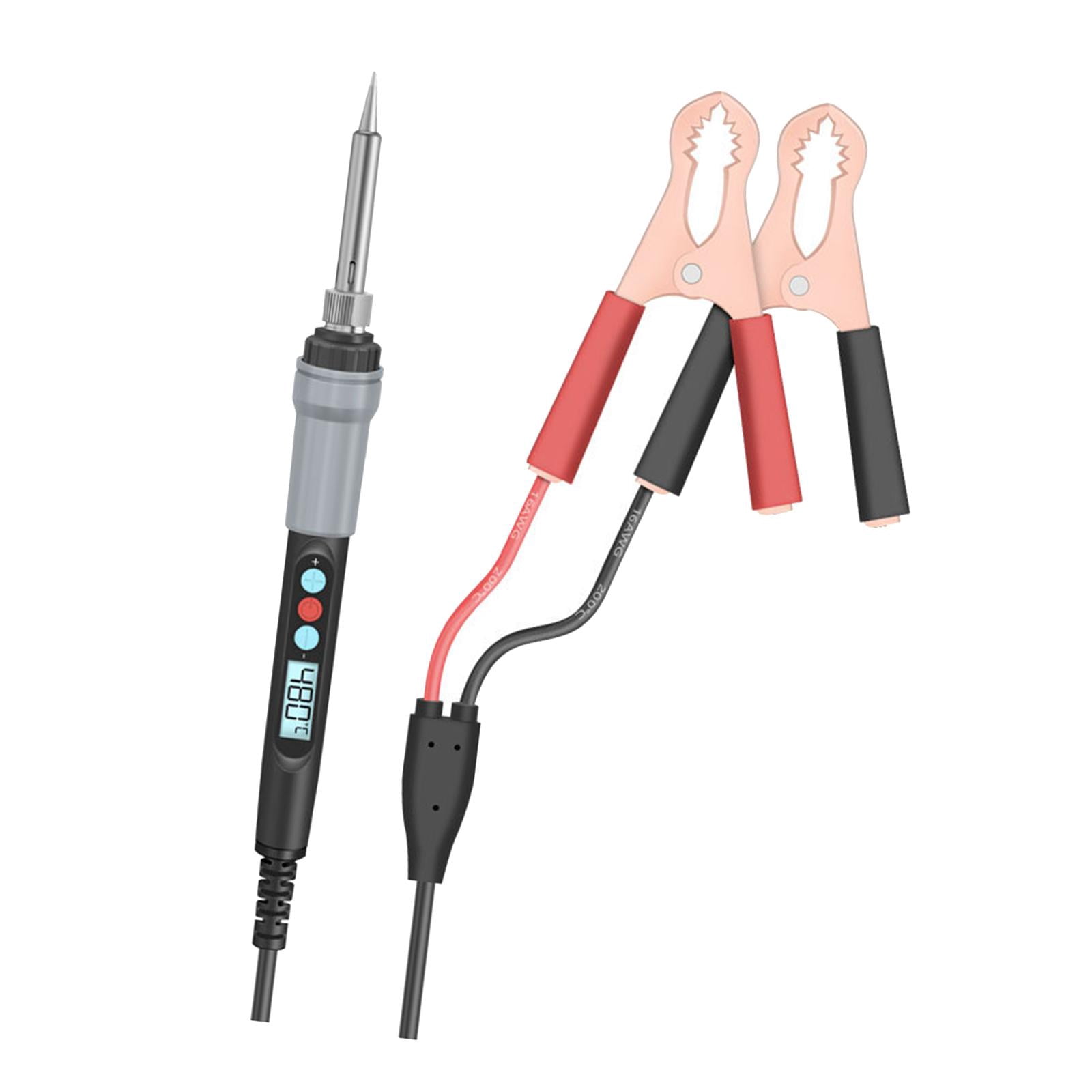 Clip Powered Electric Iron Soldering Iron Kits .Adjustable Temperature 180-500 degreeC. Mini Digital Soldering Iron for Car. Desoldering Soldering , 12v