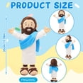 thumbnail image 2 of 35cm/ 14in Jesus Plush Doll With Big Feet, Christian Religious Stuffed Toy, Soft Jesus Figure For Kids, Church, Sunday School, Baptism, Easter, Christmas Gift, 2 of 7