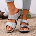 thumbnail image 4 of DAFEI Sandales Confortables à Talon Compensé pour Femme Été à la Mode Talon Incliné Semelle Épaisse Sandales de Plage Rétro Stylées, 4 of 7