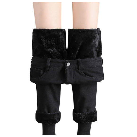 Ketyyh-chn99 Pants for Women Ladies Casual Pants Stretch Jeans Skinny Slim Fitness Pants Trousers Black,S