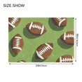 thumbnail image 4 of Yayeee Bath Rug for Bathroom Floor Non Slip Rectangle Fluffy Soft Absorbent Mat, 16"x24", Game Day Footballs, 4 of 7