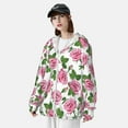 thumbnail image 5 of Fotbe Rose Flowers Men's Women's UPF 50+ Sun Protection Jacket Hooded Cooling Shirt with Pockets Hiking Outdoor Performance-X-Large, 5 of 9