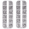 thumbnail image 1 of Nail Art Rhinestone，Nail Gems Round Shaped Flatback Gems，for Nail Design Craft Art Shoes, 1 of 5