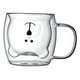 thumbnail image 5 of Taza de café de doble pared, taza americana helada, taza de leche para mujer, día de San Valentín Mango de oso blanco, 5 of 9