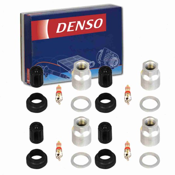 4 pc DENSO TPMS Sensor Service Kits compatible with Toyota Avalon 2007-2014