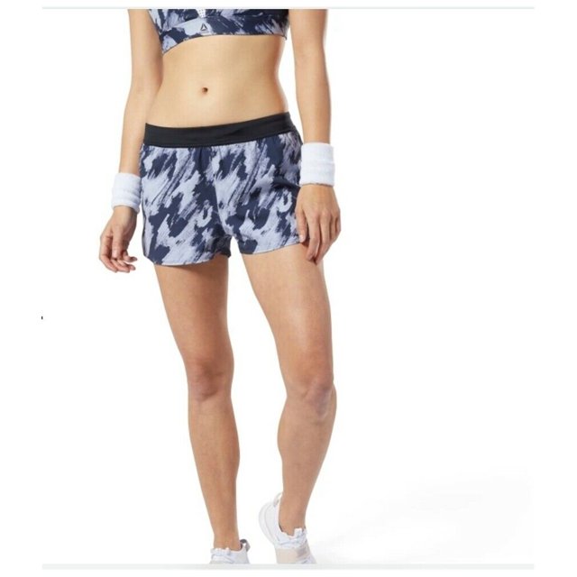 Reebok Womens Les Mills CrossFit Super Nasty Athletic Workout Shorts blue M
