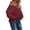Wine, variant on Women's Off The Shoulder Hollow Knit Pullover Sweater, Loose Lightweight Soft Breathable V Neck Long Sleeve Solid Color Top for All Seasons Casual Wear, Layering Comfort and Versatile Styling Beige L