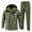 Army Green, variant on Men's Outdoor Jacket Suit Plus Velvet Cold Proof Windproof Warm Cycling Mountaineering Set, for Winter Sports and Harsh Weather Conditions,Army Green,L