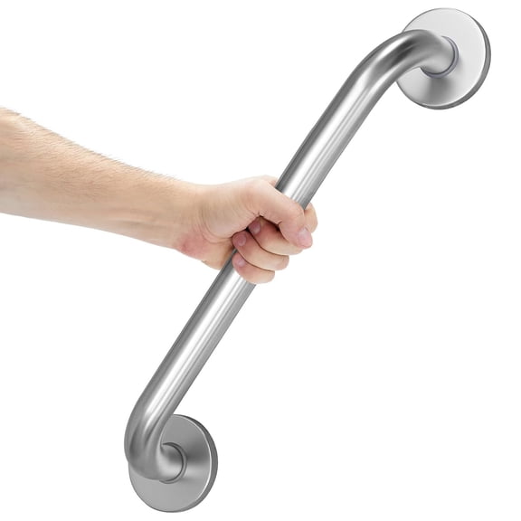 18 Inch Shower Grab Bar Brushed Nickel SUS 304 Safety Bathroom Grab Bars with Concealed Screws, 500lbs Support Assist Bath Handle Balance Bar for Handicap Elderly Pregnant