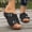 Black, variant on Comfortable Wedge Sandals for Women: Anti-slip Outsole for Walking - Breathable & Adjustable for Summer Daily Wear Brown 6(37)