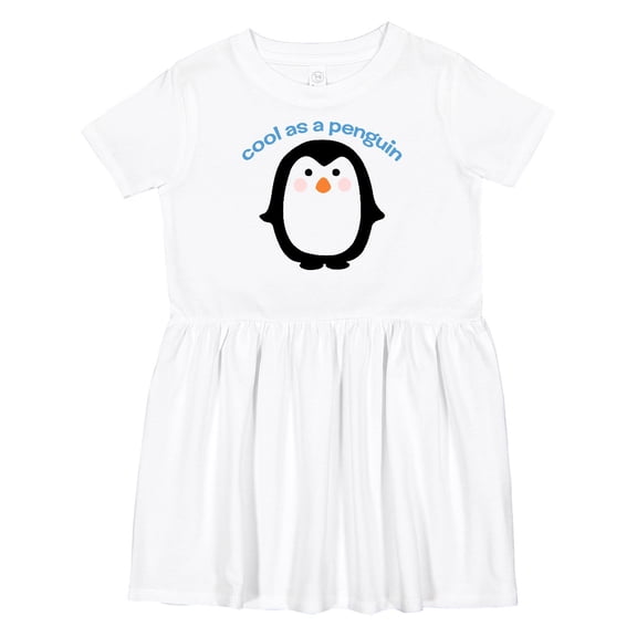 Inktastic Cool As a Penguin Girls Toddler Dress