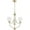 Aged Silver Leaf, variant on Quorum Lighting Enclave 3-Light Chandelier, Oiled Bronze, 19 Width, 20.5 Height, Glass Material
