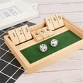 thumbnail image 4 of Shut The Box Game - Fun Table Math Game with Wooden Board for Adults & Kids - 12 Spots Dice Game with 2  Player Games - Ideal for Game Night  Travel - (Ages 8 ),a, 4 of 8