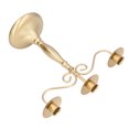 thumbnail image 2 of Candle Holders, Gold Modern European Style Candlestick Stand Decorative for Party for Christmas, 2 of 9