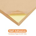 thumbnail image 3 of Unique Bargains 25 Sheets Printable Sticker Cardstock Paper, 8"x12" A4 Self Adhesive Sticker Backing CardStock Paper 250gsm Light Ochre, 3 of 6