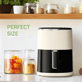 thumbnail image 2 of Air Fryer, 6-Quart Smart Air Fryer, 12-in-1 Functions - Air Fry, Roast, Reheat, Dehydrate, Bake, Steam, and More, 400Â°F Max Temperature, Beige, 2 of 7