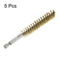 thumbnail image 3 of 5Pcs Bore Brush Brass 16mm Dia Cleaning Bronze Wire Brush Tube Pipe Cleaner with Handle 1/4 Inch Hex Shank, 3 of 6