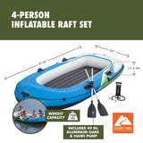 Walmart Raft Ozark Trail 4-Person Inflatable Recreational Raft Set 9'10
