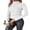 White, variant on Womens Turtleneck Tops Long Sleeve Shirts Fall Fashion Base Layer Ribbed Thermal Undershirts