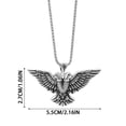 thumbnail image 3 of Collier Pendentif pour Hommes en Acier Inoxydable pour Aventure en Plein Air et Accessoires de Mode, 3 of 6