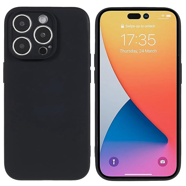 KAIYANG Funda con recortes precisos para iPhone 14 Pro Max de 6,7 pulgadas, carcasa de TPU a prueba de golpes y anticaídas