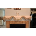 thumbnail image 3 of Doily Boutique Fireplace Mantel Scarf with Gold European Lace and Antique White Fabric, Size 90 x 19 inches, 3 of 4