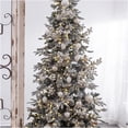thumbnail image 6 of JERFIT 12-Pack White Glass Christmas Ornaments, Shatterproof Hanging Balls for Xmas Tree Holiday Party Wedding Decorations, 6 of 7