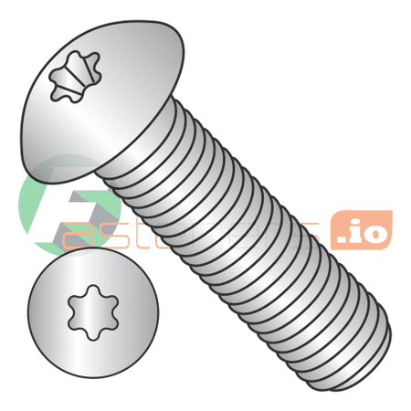 

M6-1.0 x 45 mm Machine Screws / Six-Lobe (Torx) / Button Head / 18-8 (A2) Stainless Steel / ISO7380 (Quantity: 1 000 pcs)