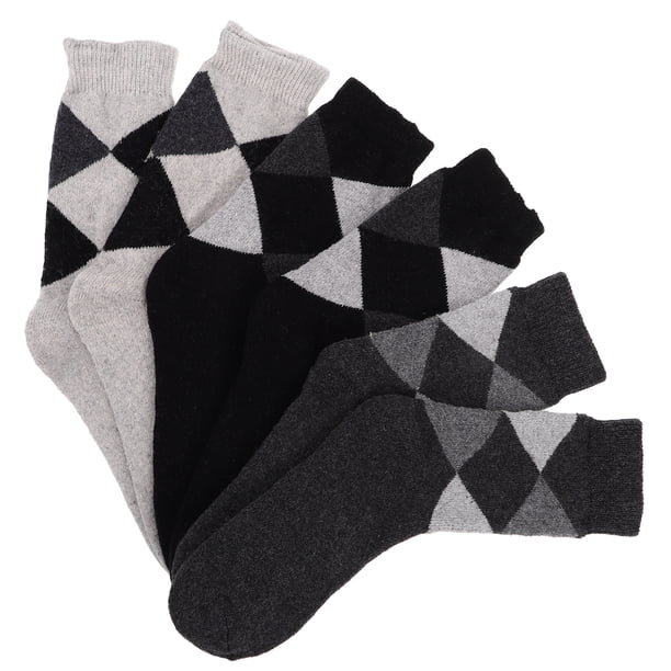 3 pares de calcetines tobilleros de algodón para hombre, elásticos, antideslizantes, deportivos, de cachemira (color aleatorio).