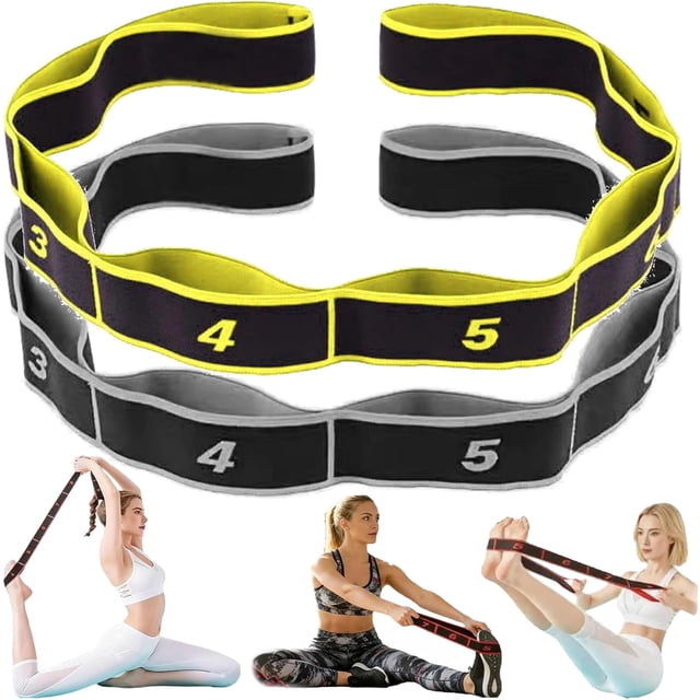 Numbered Resistance Bands Set for Glutes & Yoga – Adjustable Pull Rope, Full Body Workout Bands for Home Gym Arm Leg Training