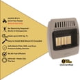 thumbnail image 4 of Comfort Glow 18,000 BTU Vent Free Natural Gas Infrared Plaque Gas Wall Heater, 4 of 14