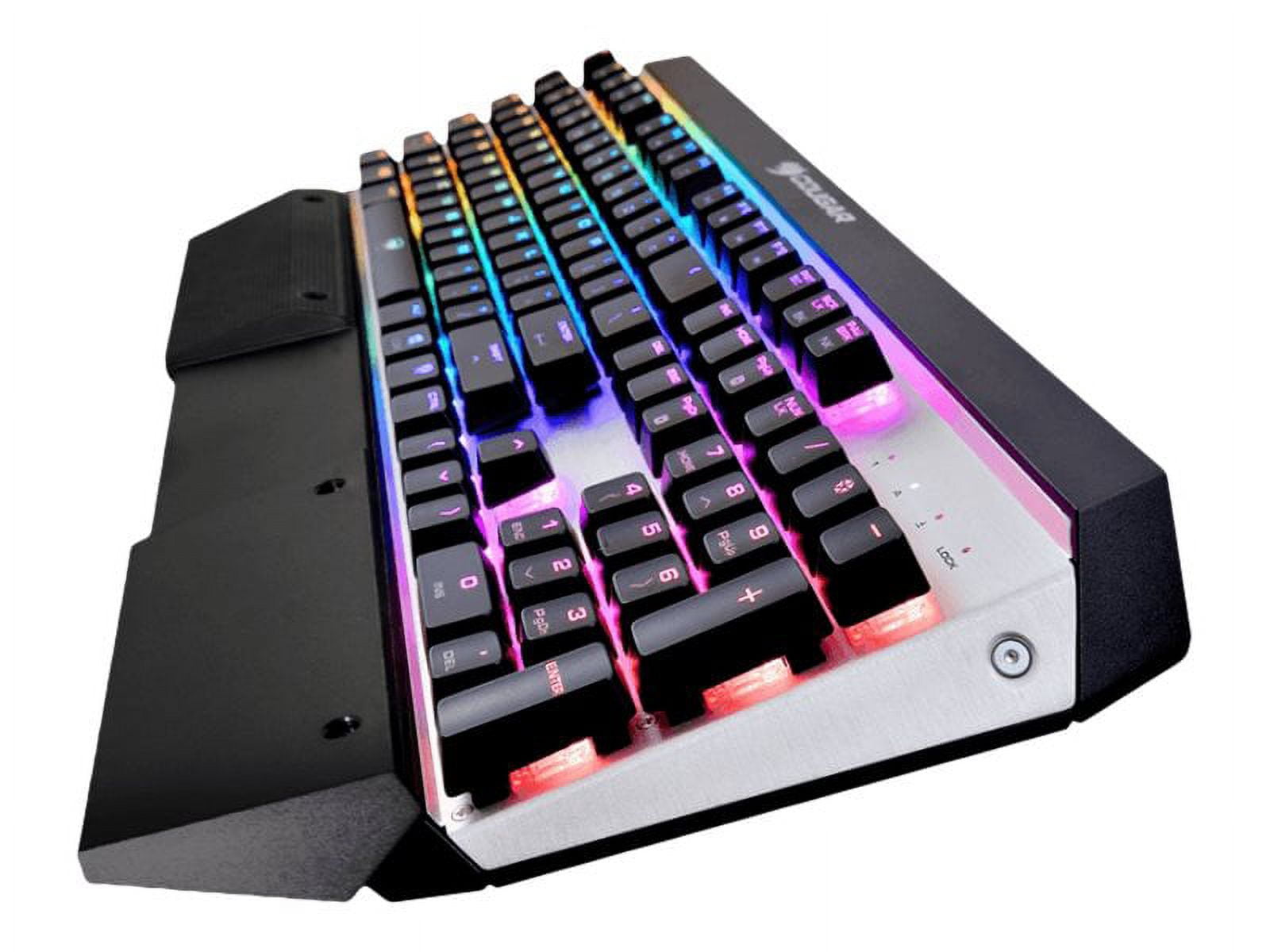 Cougar Attack X3 RGB - Keyboard - backlit - USB - key switch: CHERRY MX RGB - silver