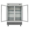 thumbnail image 5 of KoolMore 47 Cu. Ft. Commercial Stainless-Steel Upright Reach-In Freezer with Self-Close Glass Doors in Silver. RIF-2D-GD, 5 of 17